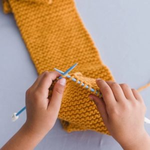 Kit para tejer una bufanda