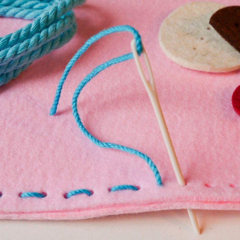 Kit para hacer un bolso gato rosa - Imagen 2