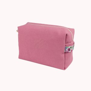 Neceser para mujer color rosa/marrón