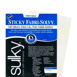 Sticky Fabry-Solvy – Hojas de papel adhesiva para bordar o coser